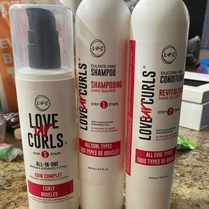 LUS Brands 3 Step Curly Hair System